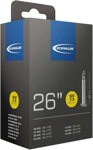 Schwalbe Standard Tube - 26 x 1.5 - 2.5, 40mm Presta Valve