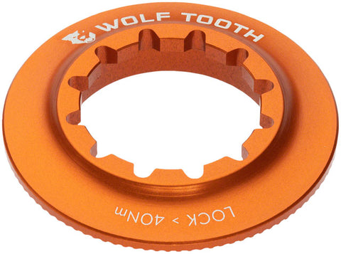 Wolf Tooth Centerlock Rotor Lockring - Internal Splined, Orange