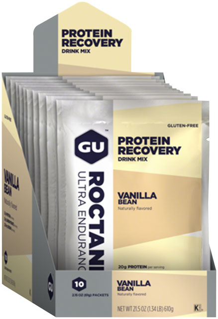 GU Roctane Recovery Drink Mix: Vanilla Bean, 10 Pack