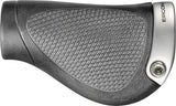 Ergon GP1 Grips - Black/Gray, Lock-On, Gripshift, Large, Pair