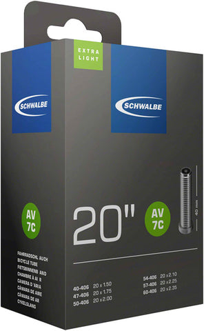 Schwalbe Extra Light Tube - 20 x 1.50 - 2.35, 40mm Schrader Valve