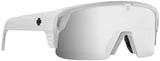 SPY+ Monolith 50/50 Sunglasses - Matte White, Happy Bronze with Platinum Spectra Mirror Lenses