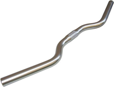 Nitto B206 Nordeast Handlebar: 25.4mm Bar Clamp 20 Degree Bend 15mm Rise 525 Width Chromoly Silver