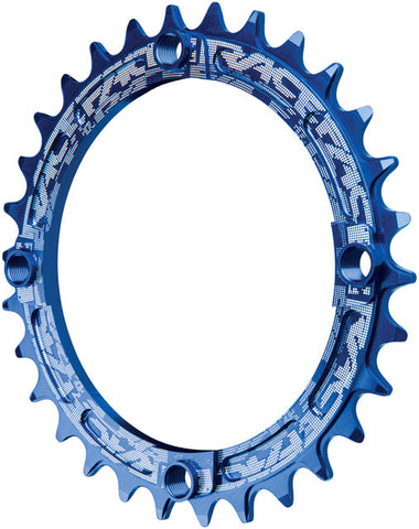 RaceFace Narrow Wide Chainring: 104mm BCD, 30t, Blue