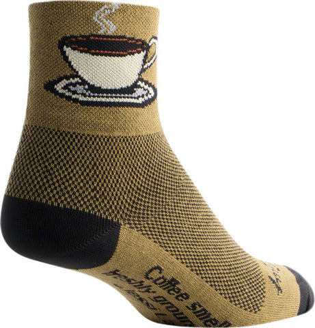 SockGuy Classic Coffee Socks - 3 inch, Brown, Small/Medium