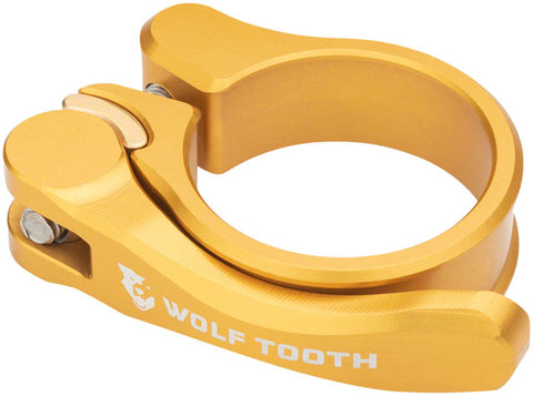 Wolf Tooth Components Quick Release Seatpost Clamp - 34.9mm, Gold