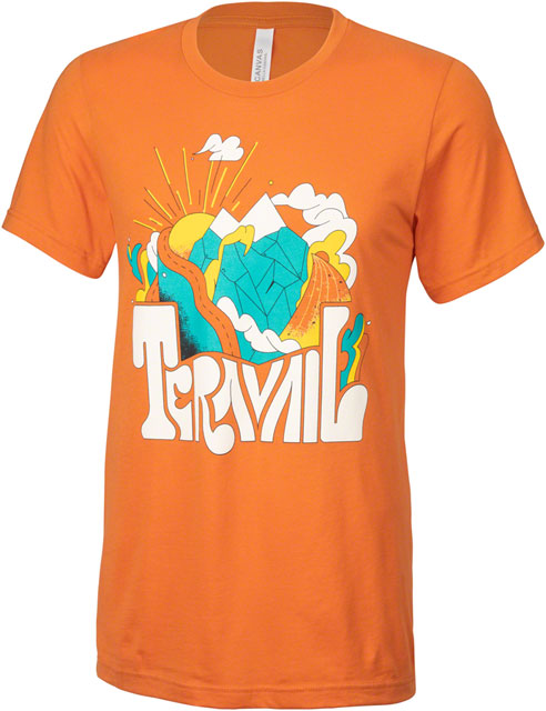 Teravail Daydreamer T-shirt - Burnt Orange/Yellow/Emerald/Cream, Small