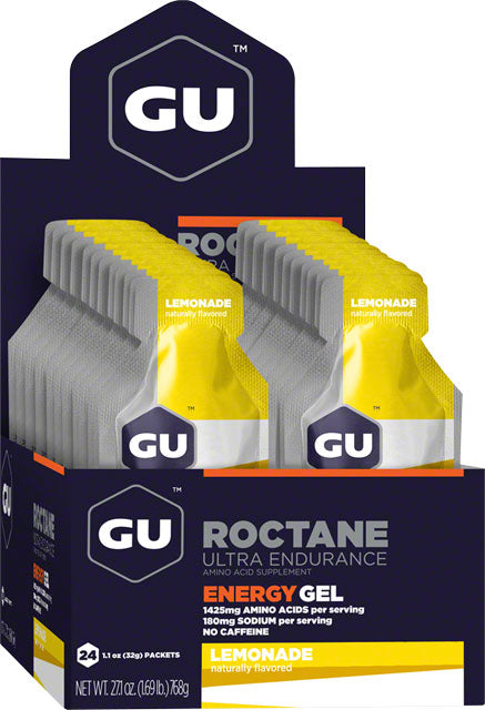 GU Roctane Energy Gel - Lemonade, Box of 24