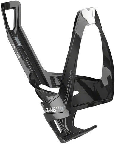 Elite SRL Cannibal XC Water Bottle Cage: Gloss Black/White Graphic