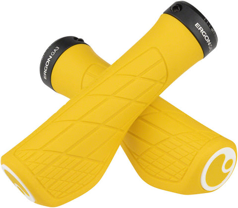 Ergon GA3 Grips - Yellow Mellow, Lock-On, Small